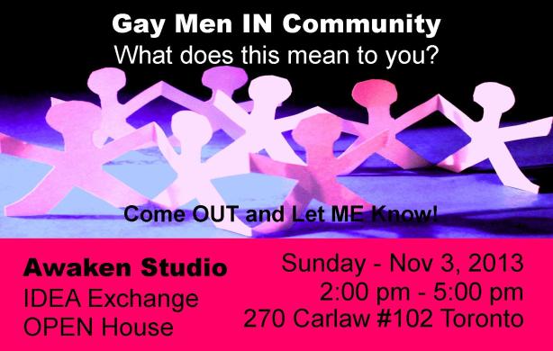 GAY Men in Community - Awaken Studio Toronto Ontario Canada www.phillipcoupal.ca